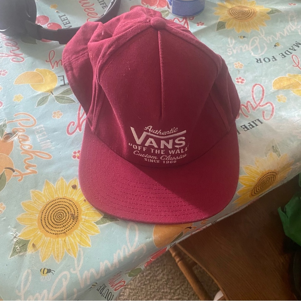 Vans Maroon Logo Cap Since 1966 Months